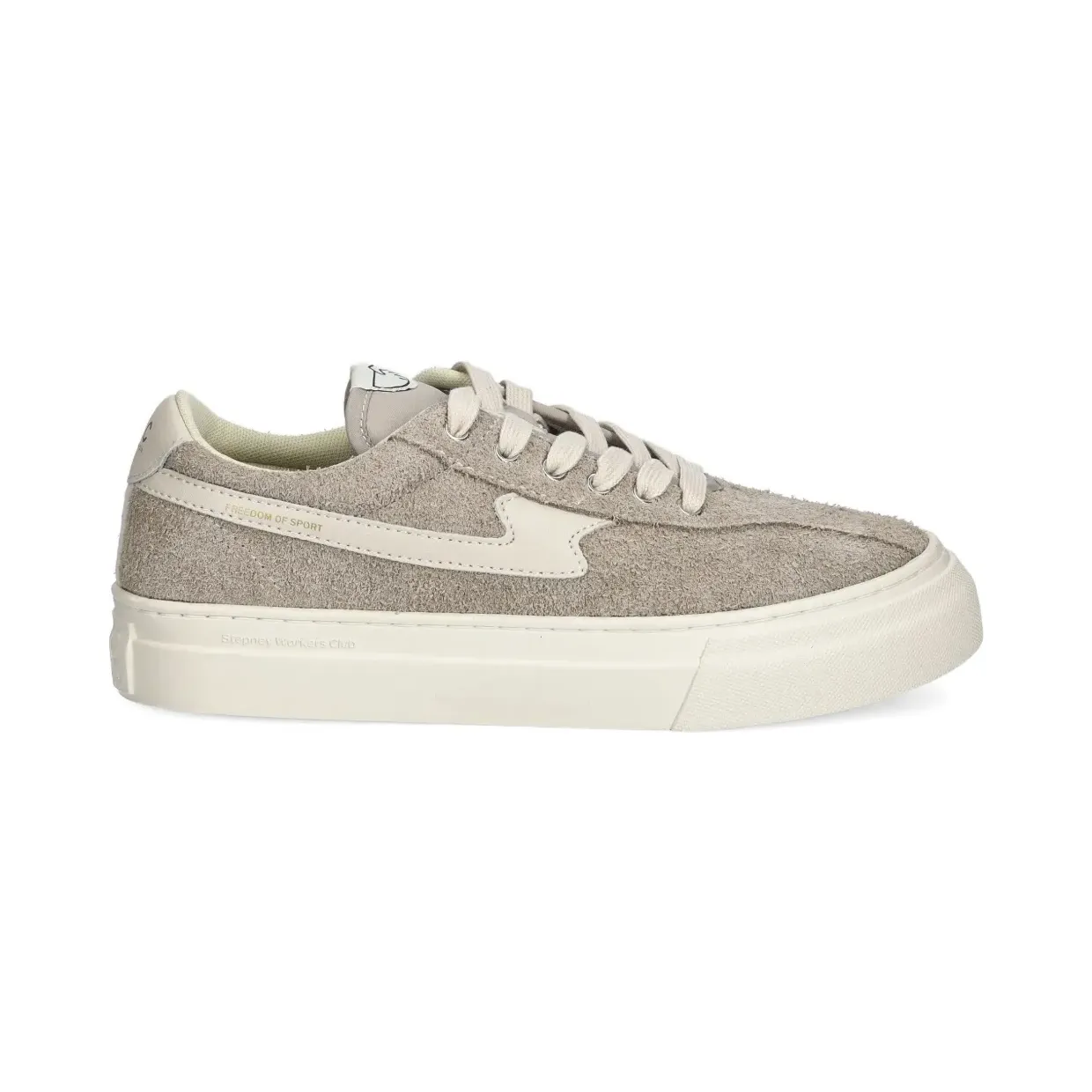 Stepney Workers Club Dellow suède sneakers met logo – Beige (YA25065)
