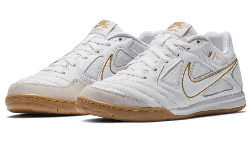 Nike SB Gato White Metallic Gold