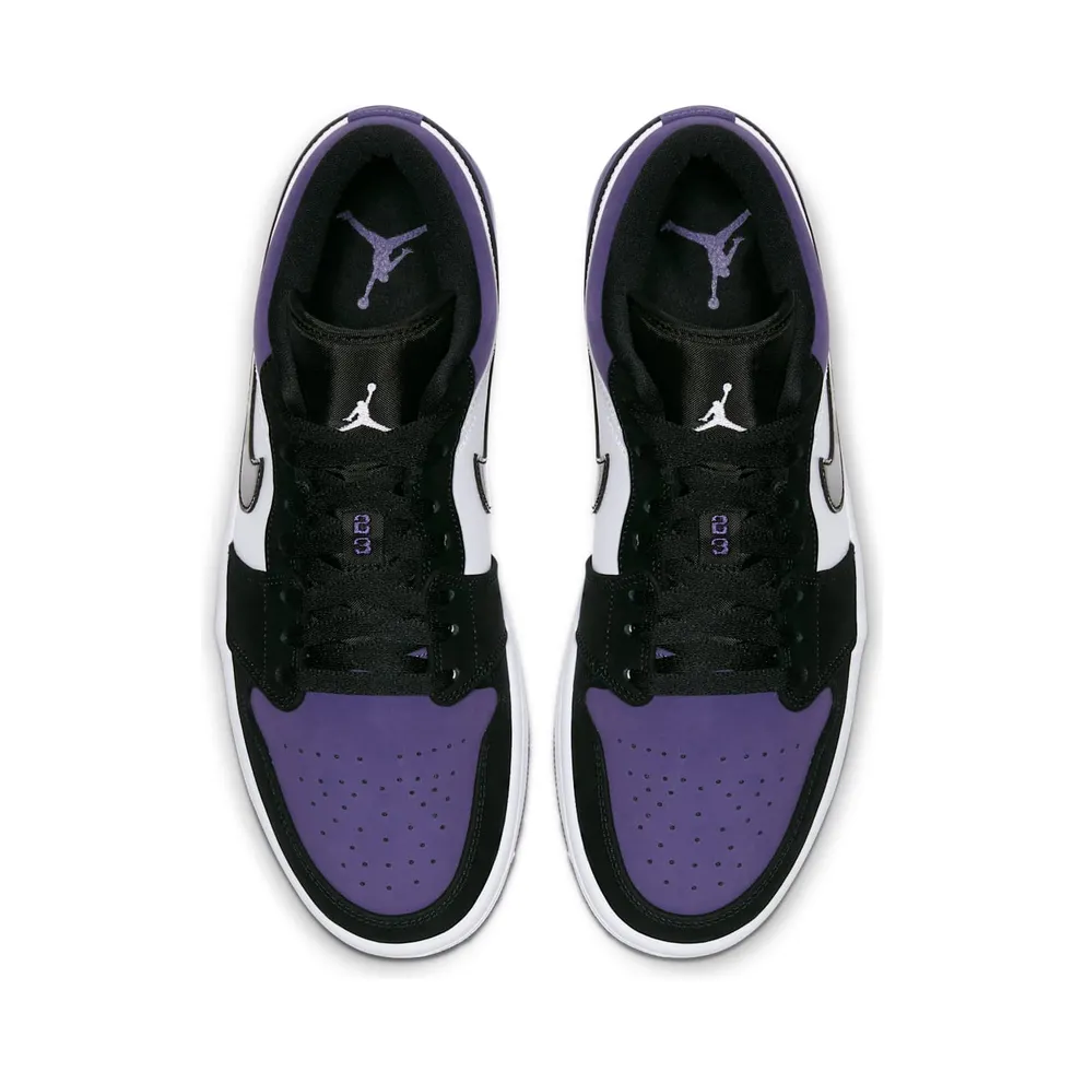 Jordan 1 Low Court Purple White/Black-Court Purple (553558-125)