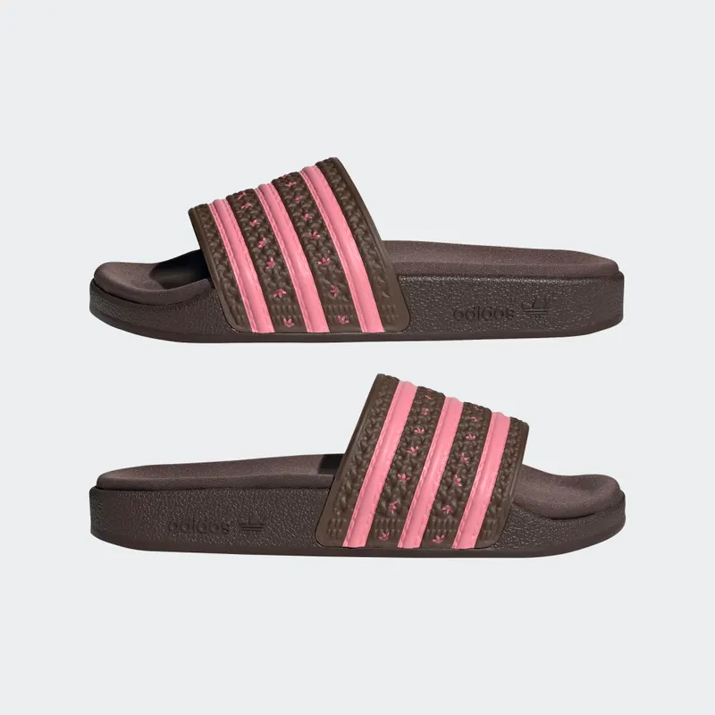 Adidas Adilette Slides Brown / Bliss Pink / Pulse Magenta (GX9576)
