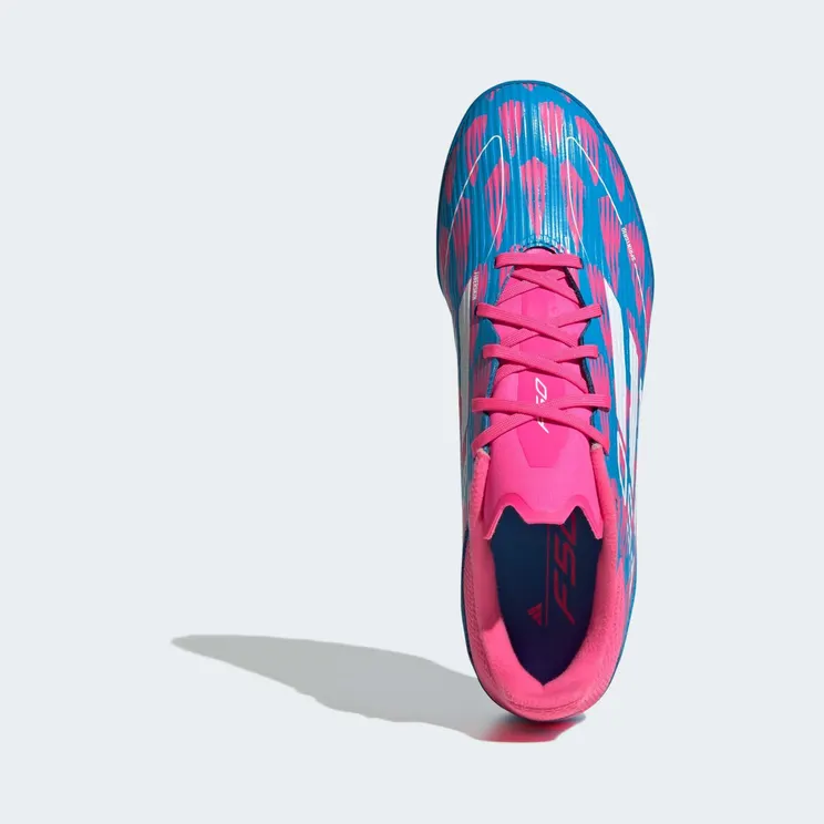 adidas F50 League Turf Solar Blue Cloud White Solar Pink (IF1336)