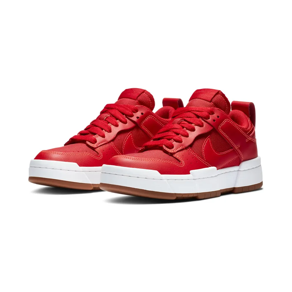 Nike Dunk Low Disrupt Red Gum (W) Gym Red/Summit White-Gum Medium Brown (CK6654-600)