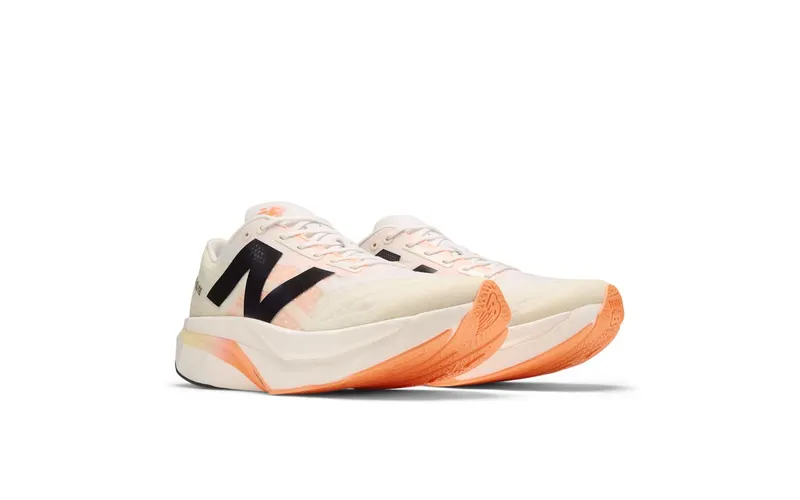 New Balance FuelCell SuperComp Elite v4 White Angora Hot Mango (MRCELCW4)