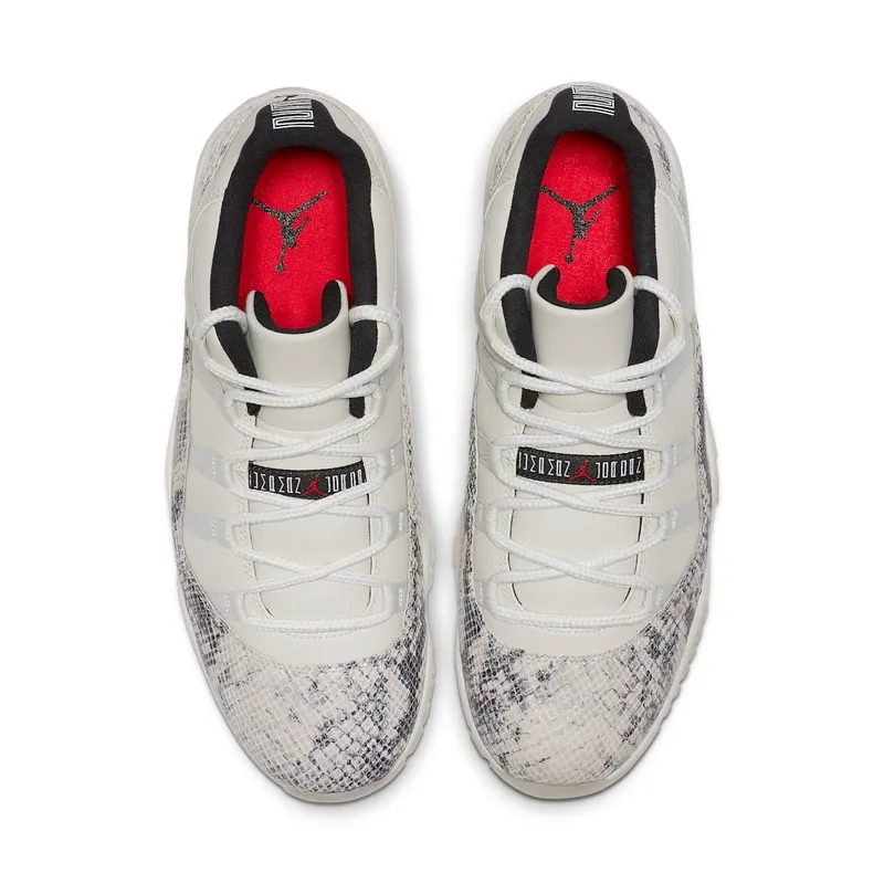 Jordan 11 Retro Low Snake Light Bone Light Bone/Smoke Grey-White-Black (CD6846-002)