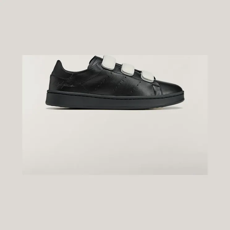 Adidas Y-3 Stan Smith Hook-And-Loop Black / Black / Orbit Grey (JR4224)