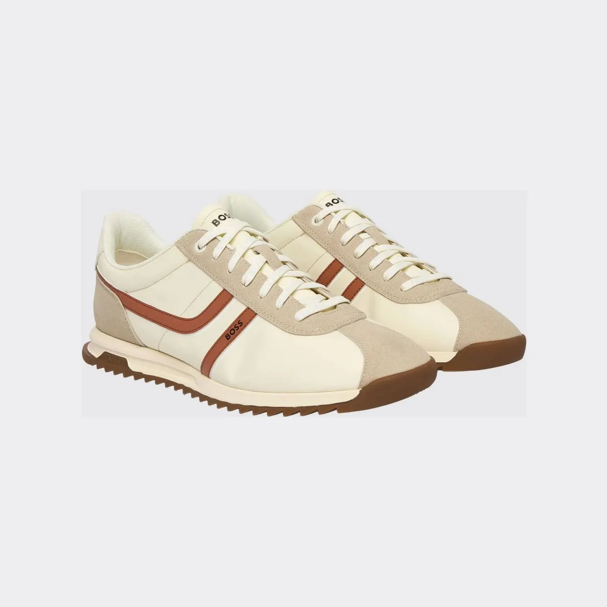 Boss Zayn Nylon and Polyester Sneakers Beige (50562818278)