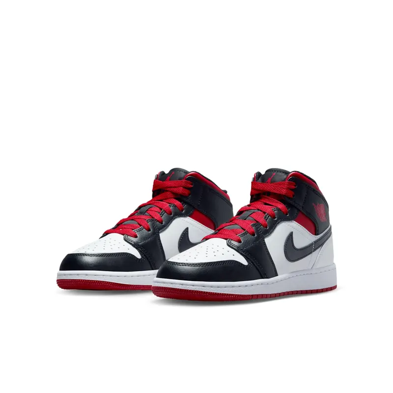 Air Jordan 1 Mid GS “Gym Red Black Toe” (DQ8423-106)