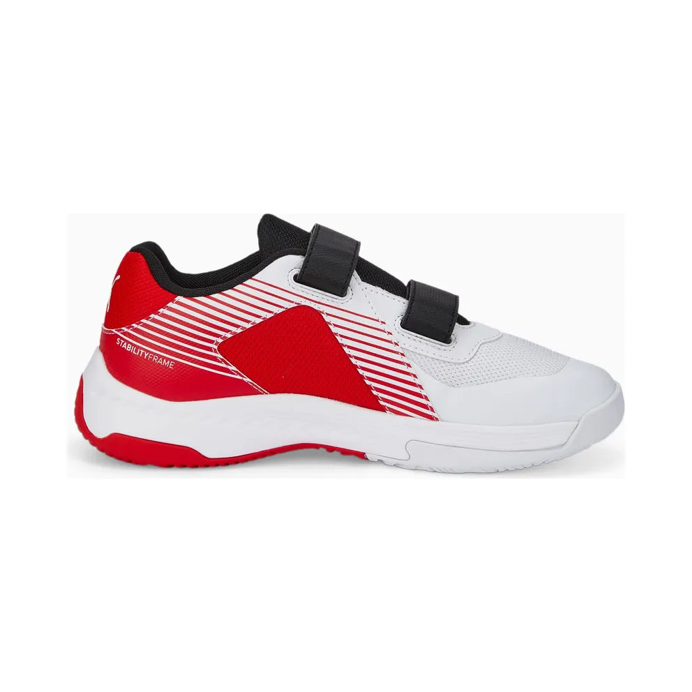Puma Varion V Youth White/Black/Red (106586-07)