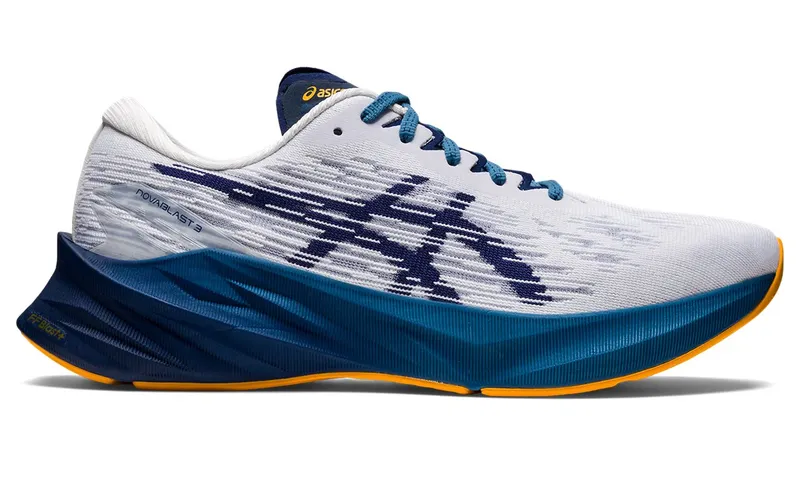 ASICS Novablast 3 White Deep Ocean (1011B458-100)