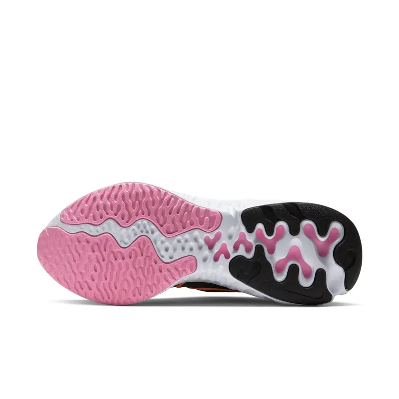 Nike Renew Run Black White Pink (W) Black/White Pink-Orange Pulse (CK6360-001)