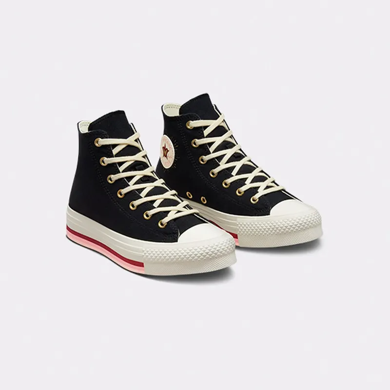 Converse Chuck Taylor All Star Lift Platform Hearts Black/egret/back Ally Brick