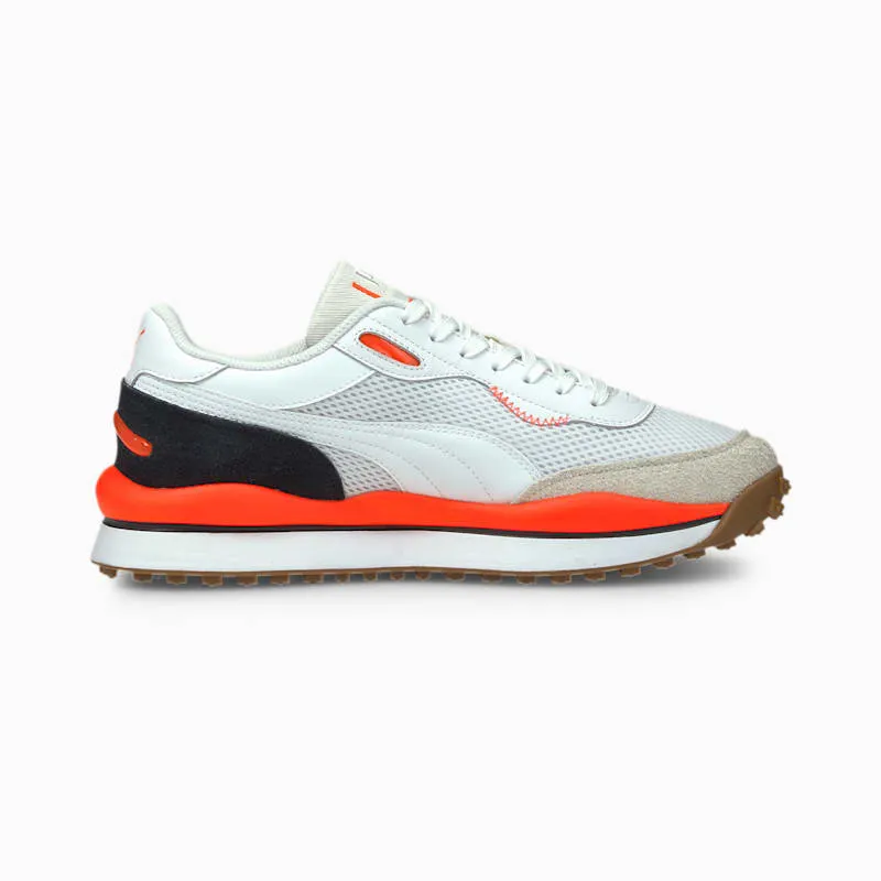 Puma Style Rider with een warme textuur Black/White (37338205)