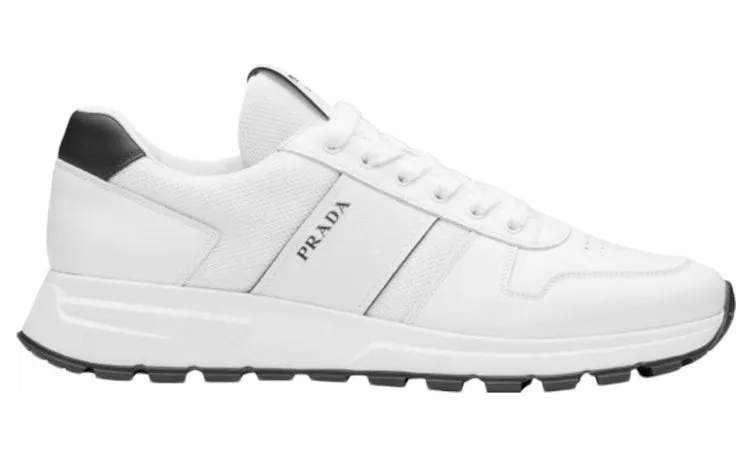 Prada Prax 1 Leather Low White Black (4E3571_3L3F_F0964)