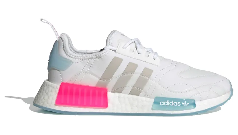 adidas NMD R1 White Halo Blue Shock Pink (W) (GZ9282)