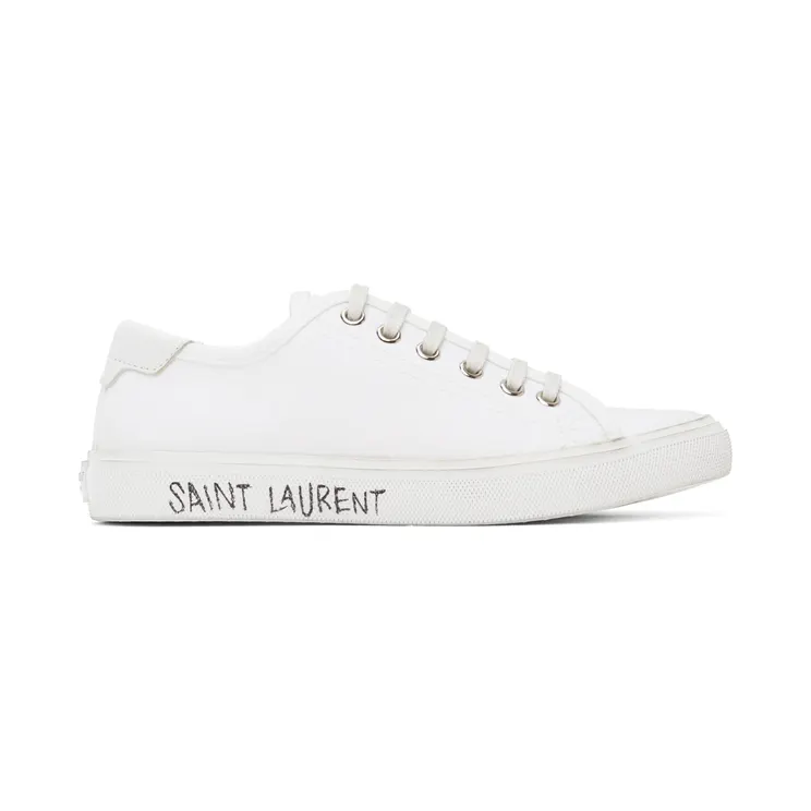 Saint Laurent Black Malibu Low-Top Sneakers (606446 GUZ20)