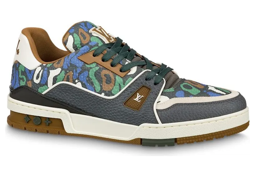 Louis Vuitton Trainer Khaki Camo (1AARYD)