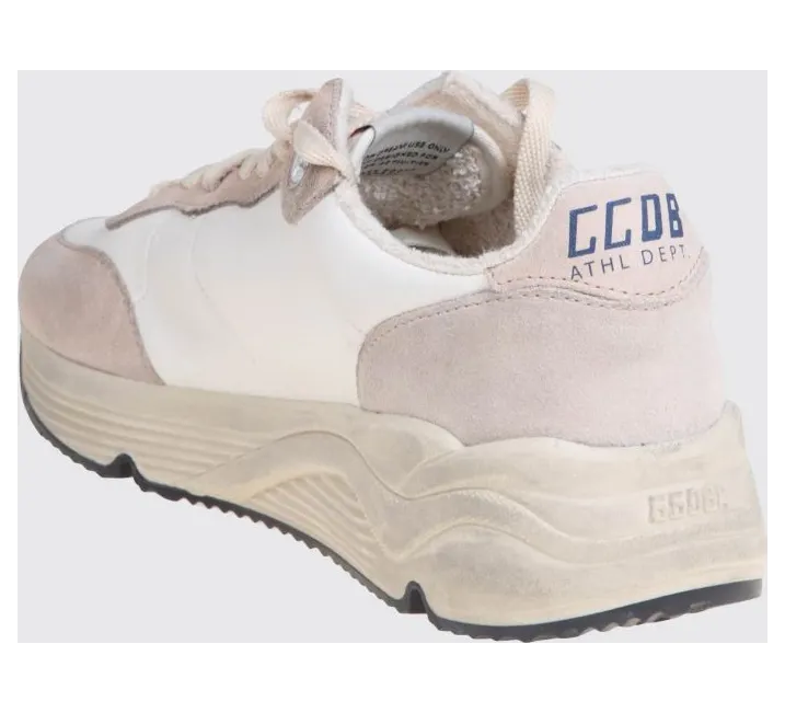 Golden goose Running Sole Smooth and Suede Calfskin Sneakers with Logo White (GWF00215F00473982355) (2)