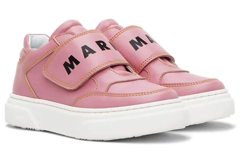 Marni Kids Blue Velcro Strap Sneakers (70408) (4)
