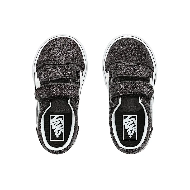 Vans Old Skool V Glitter Stars Black (TD) Black/True White (VN0A344KVIQ)