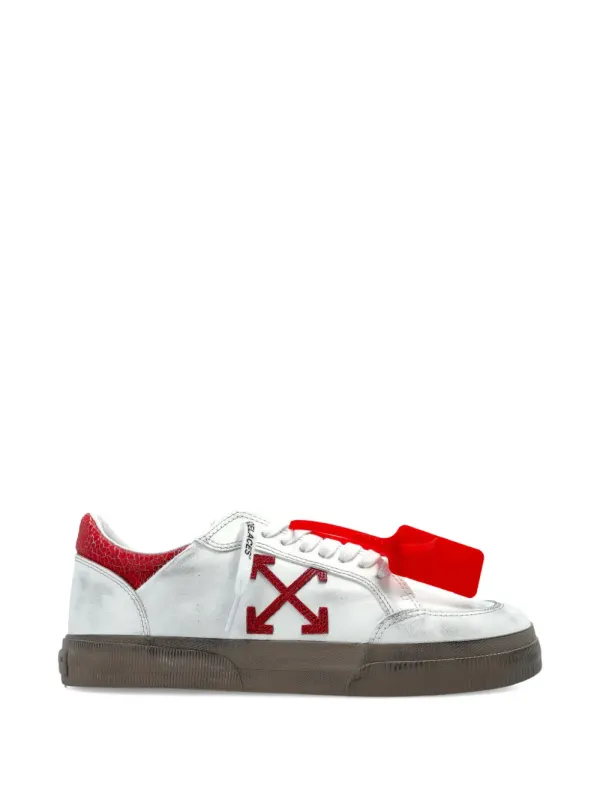 Off-White Arrow leren with textuur – White (OWIA288S26LEA0021127)