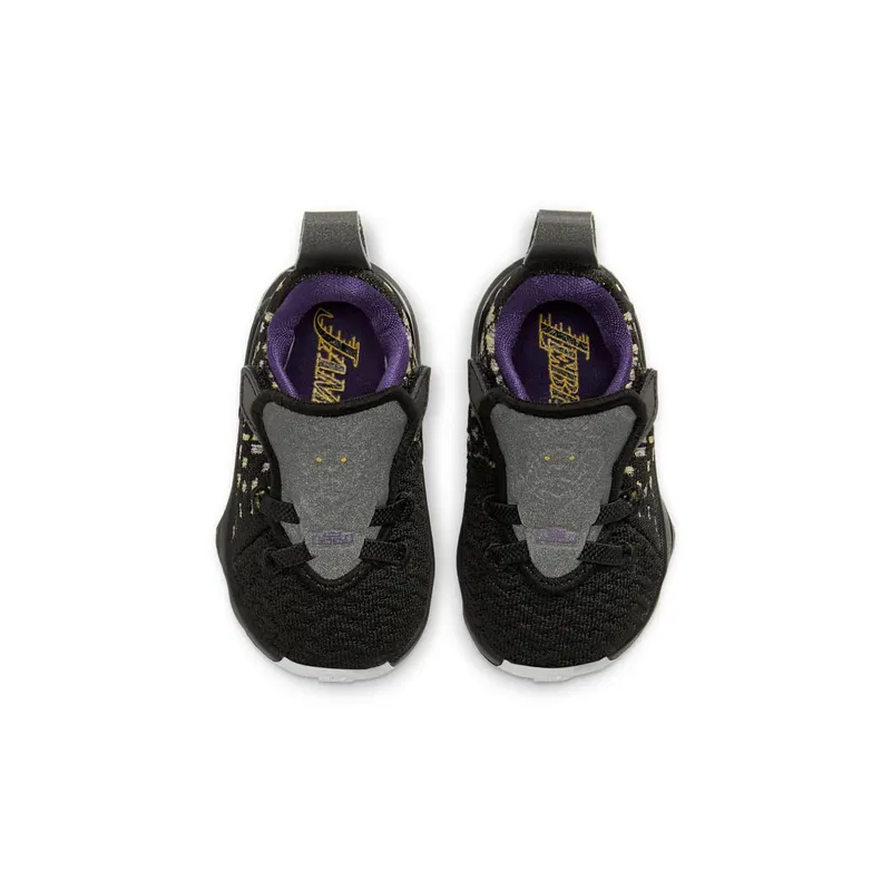 Nike LeBron 17 Lakers (TD) Black/White-Eggplant-Amarillo (BQ5596-004)