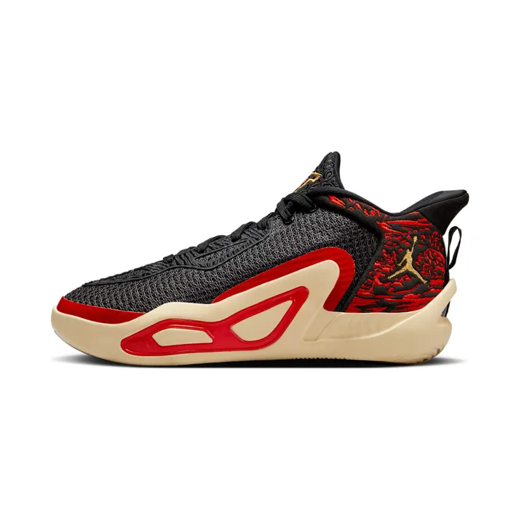Jordan Tatum 1 Zoo “Black / University Red / Beach / Metallic Gold” (FJ4653-001)