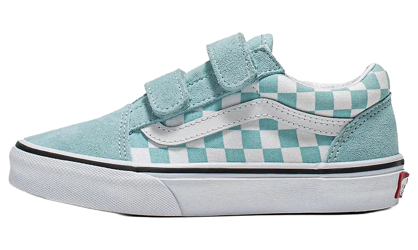 Vans Old Skool V Color Theory GS “Checkerboard Canal Blue” (VN0A38HDH7O)