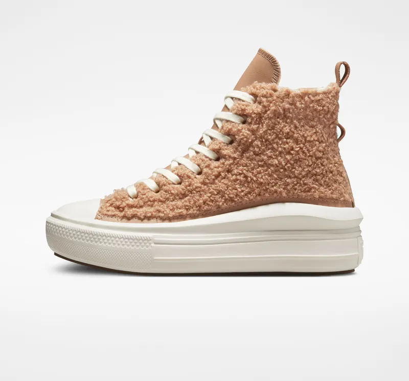 Converse Chuck Taylor All Star Move Platform Sherpa Champagne Tan/egret/egret (A04259C)
