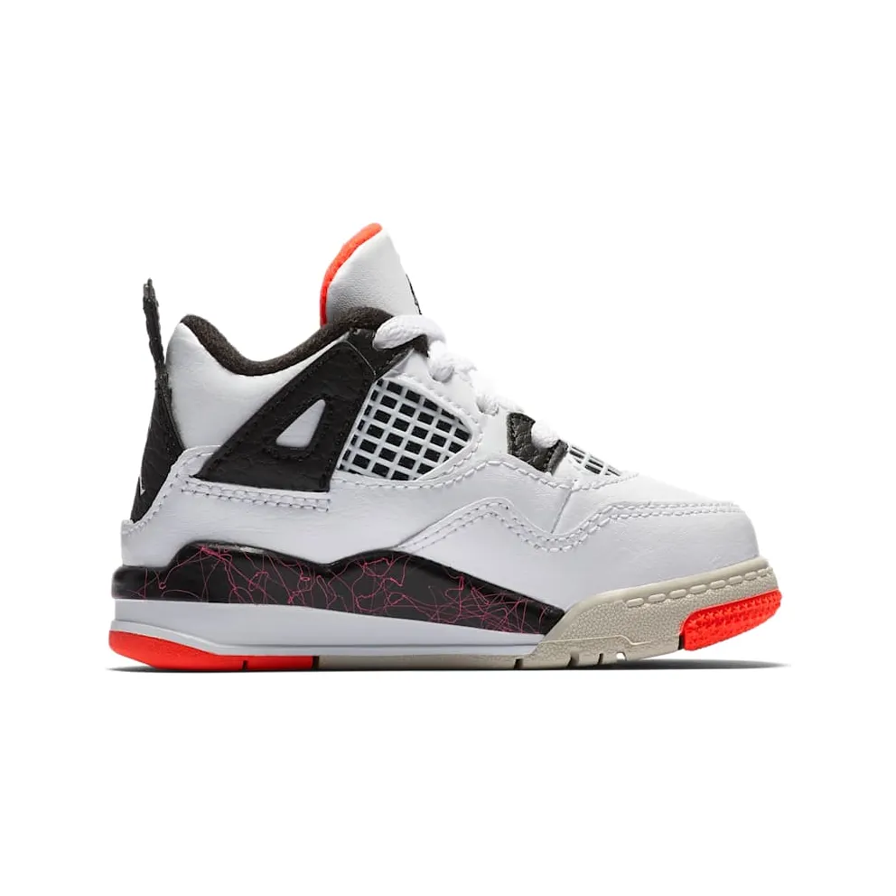 Jordan 4 Retro Flight Nostalgia (TD) White/Black-Bright Crimson-Pale Citron (BQ7670-116)