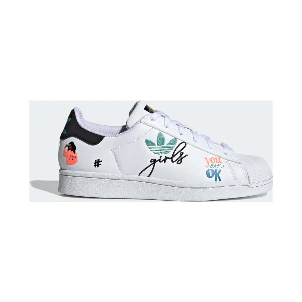 adidas Superstar Pure Schuh Cloud White / Core Black / Gold Metallic (H03995)