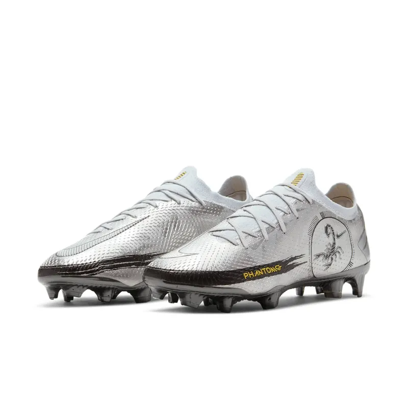 Nike Phantom Scorpion Elite FG Secret Tournament Pure Platinum/Black-Speed Yellow-Metallic Silver (CT2156-001)
