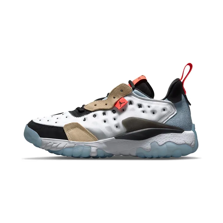 Jordan Delta 2 “White / Metallic Silver / Sesame / Flash Crimson” (CV8121-100)