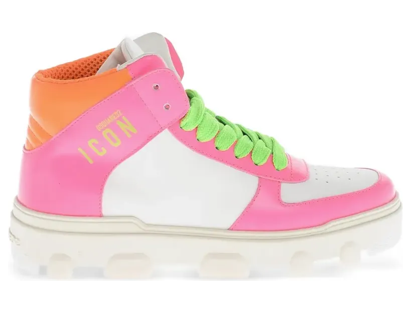 DSQUARED2 Icon High-Top-Sneakers “White” (S83SNW0351SJ01502228M2089)