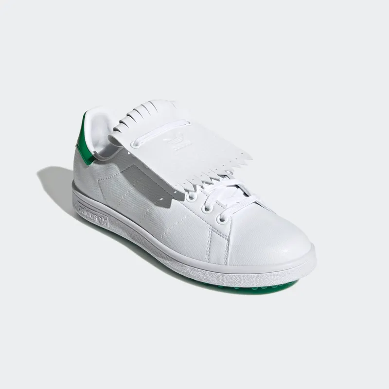 Adidas Stan Smith Primegreen Special Edition Spikeless Golf Shoes Cloud White / Green / Cloud White (Q46252)