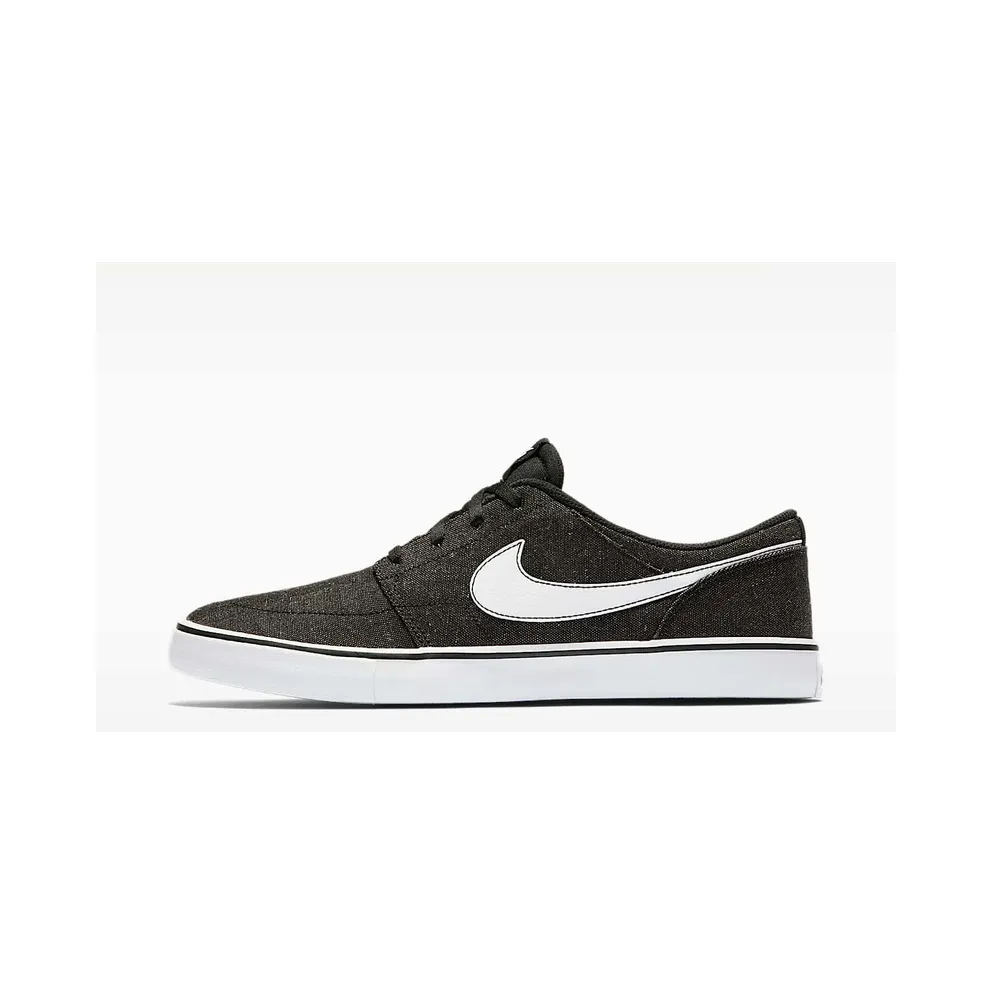 Nike SB Solarsoft Portmore II Canvas Premium “Black / White” (880269-001)