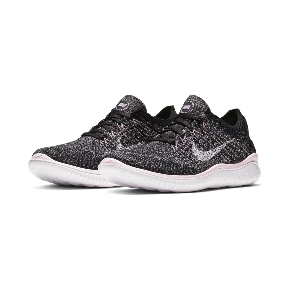 Nike Free RN Flyknit 2018 Black Pink Foam (W)