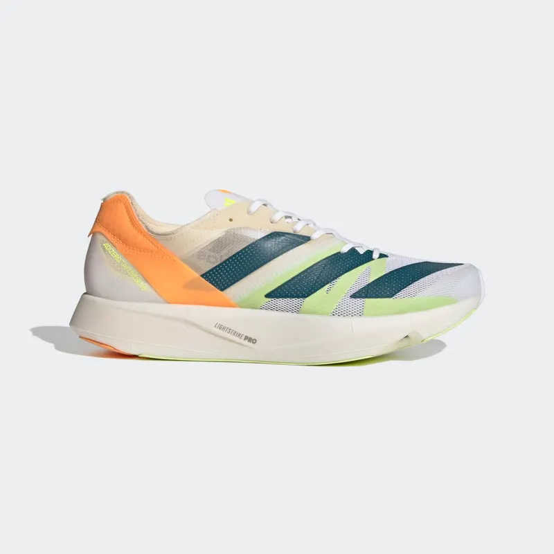 adidas Adizero Takumi Sen 8 Cloud White / Real Teal / Flash Orange (GX8148)