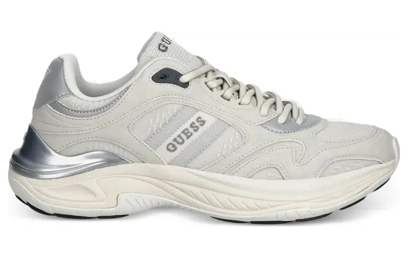 GUESS USA Squan logoprint sneakers met vlakken – Grijs (FMJSQUELE12)