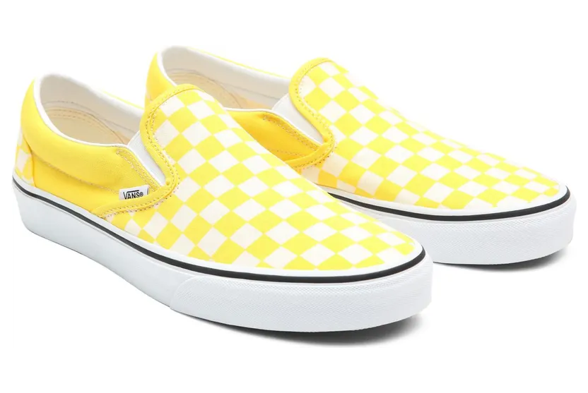 VANS Checkerboard Classic Slip-on Schoenen Geel (VN0A33TB42Z)