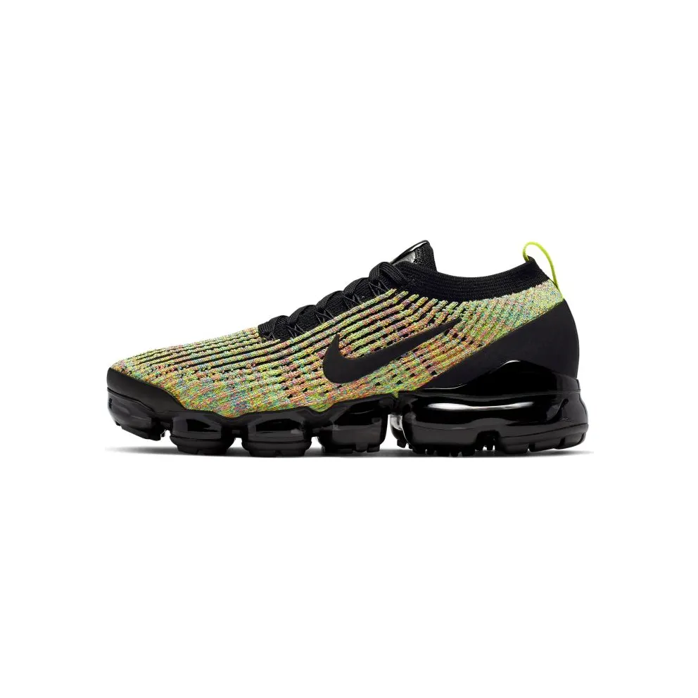 Nike Air VaporMax Flyknit 3 Multi-Color (W) Black/Black-Volt-Blue Lagoon-Racer Pink-Electro Green (AJ6910-004)