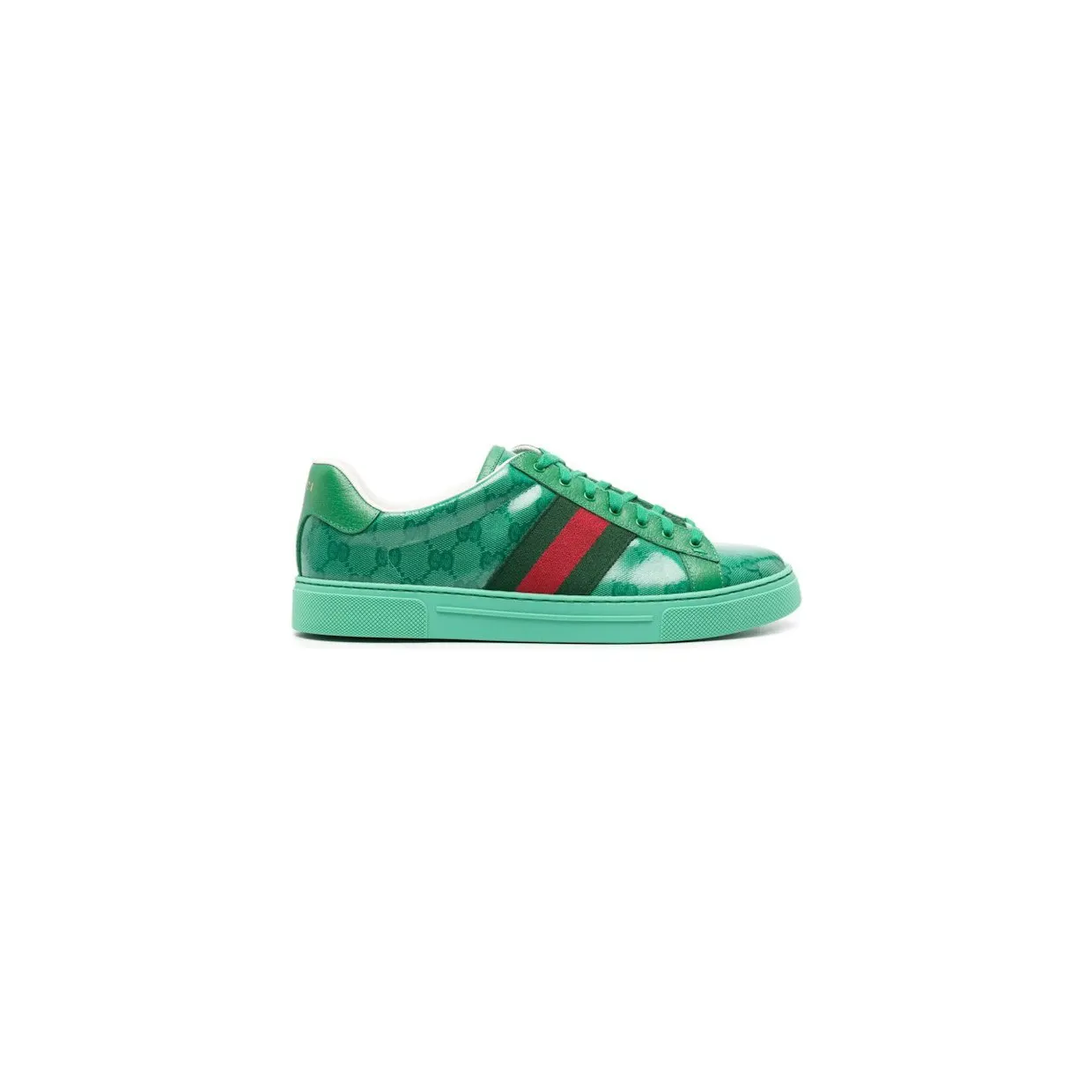 Gucci Ace Crystal Canvas Green (760775FACRF)
