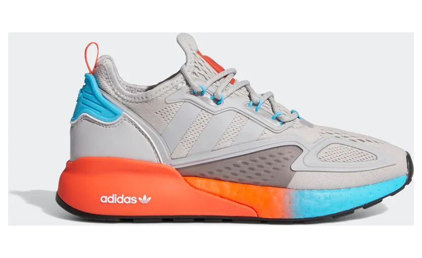 adidas ZX 2K Boost Schuh Grey Two / Grey Two / Signal Cyan (FY0606)