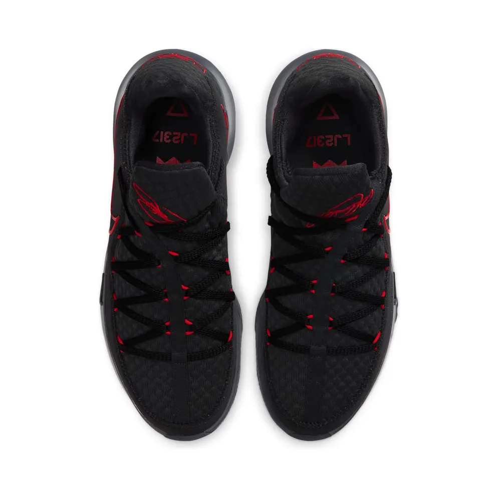 Nike LeBron 17 Low Black Red Dark Grey Black/University Red-Dark Grey (CD5007-001)