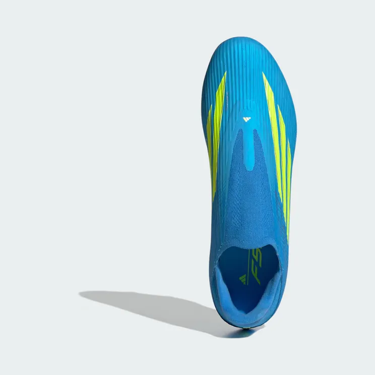 adidas F50 League Laceless Firm Ground / Multi Ground Football Boots “Lucid Ray Blue / Team Solar Yellow 2 / Lucid Aquamarine” (JR8985)