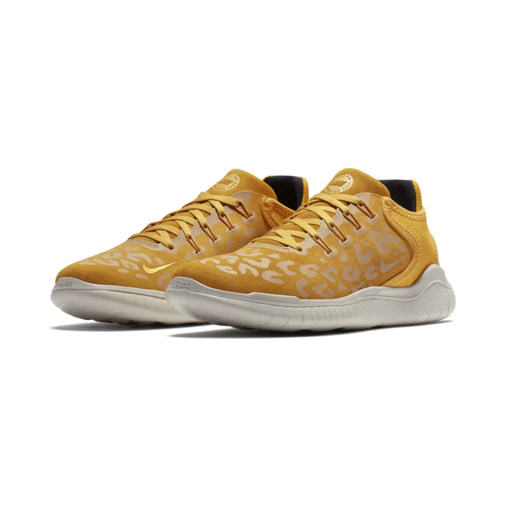 Nike Free RN 2018 Cheetah Yellow (W) Yellow Ochre/Oil Grey-University Gold (AQ0562-700)
