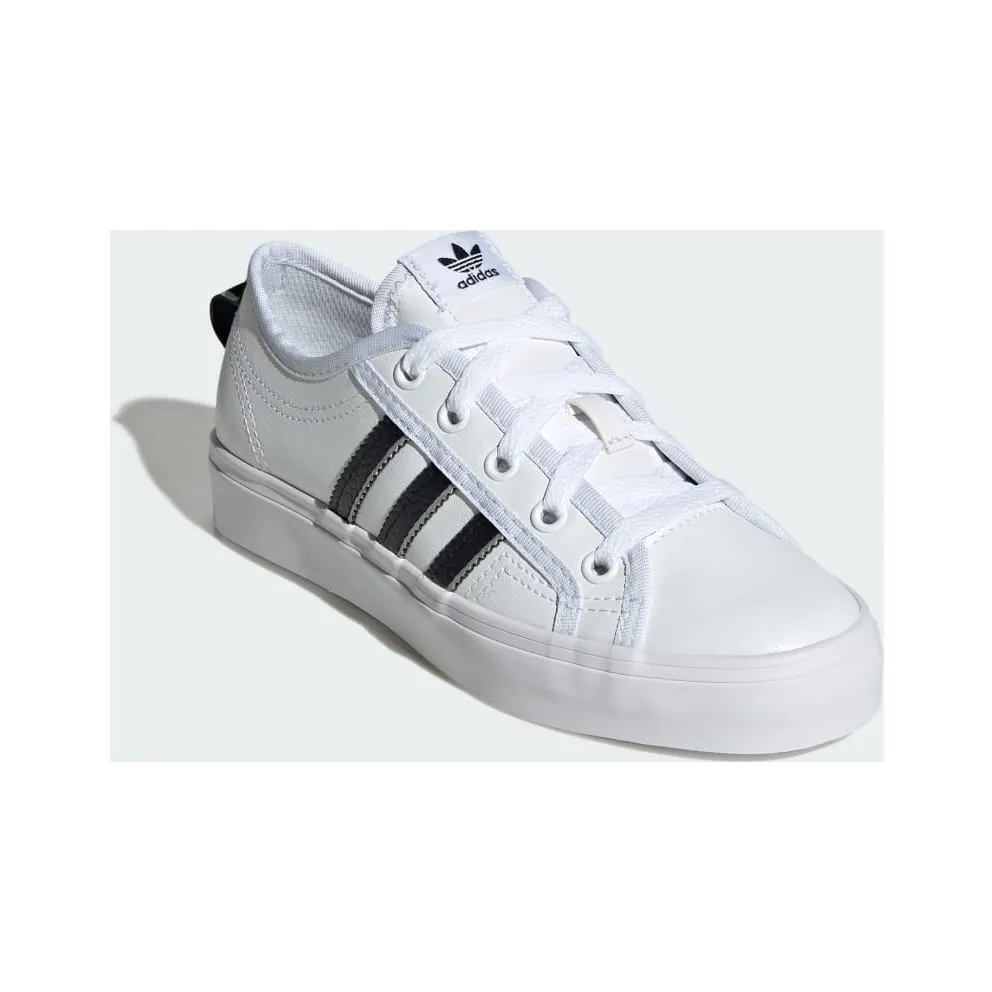 Adidas NIZZA LO CL K Cloud White / Core Black / Silver Metallic (H05057)