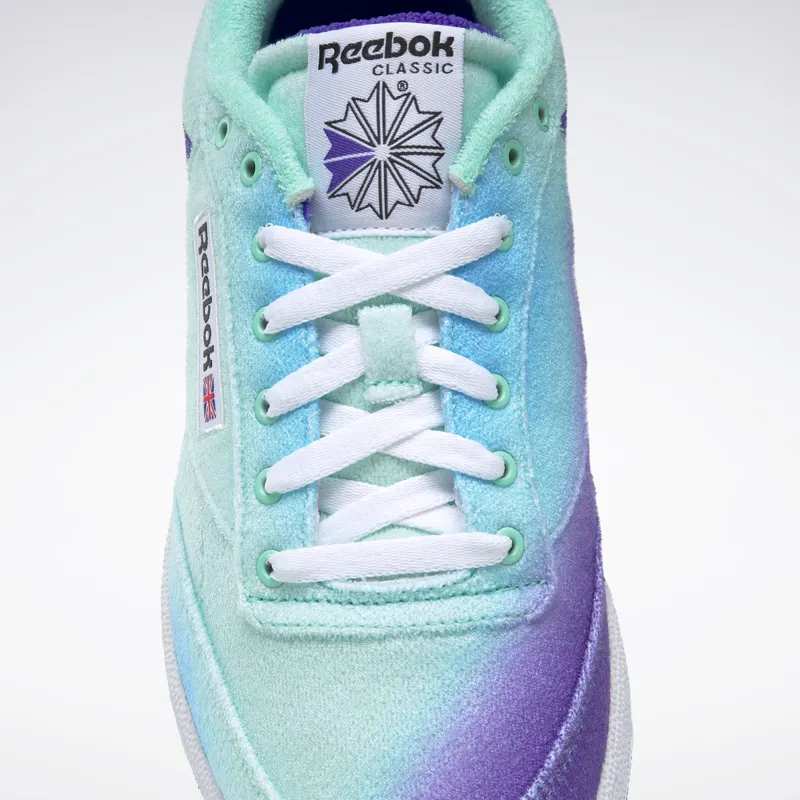 Reebok Daniel Moon Club C 85 Shoes Hint Mint / Forest Green / Solar Purple