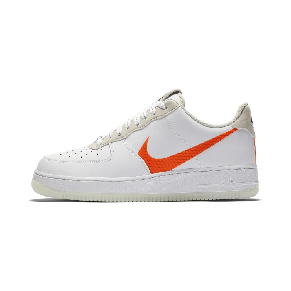 Nike Air Force 1 07 LV8 Orange Swoosh (CD0888-100)