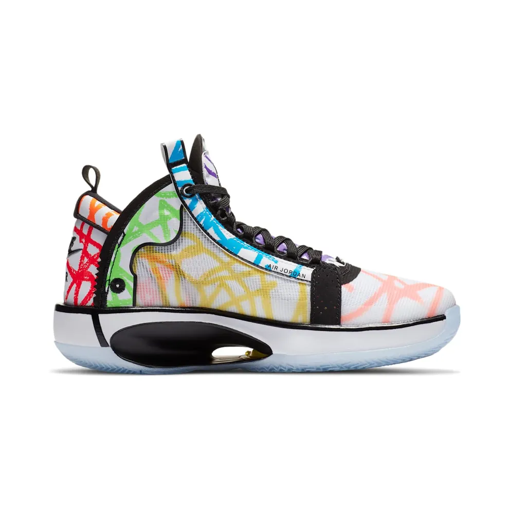 Jordan XXXIV Zion Williamson Coloring Book (GS) White/Black-Multi-Color (DA4450-100)