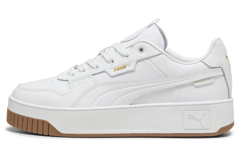 Puma Carina Street Lux “Puma White / Puma White / Puma Gold” (397487_01)